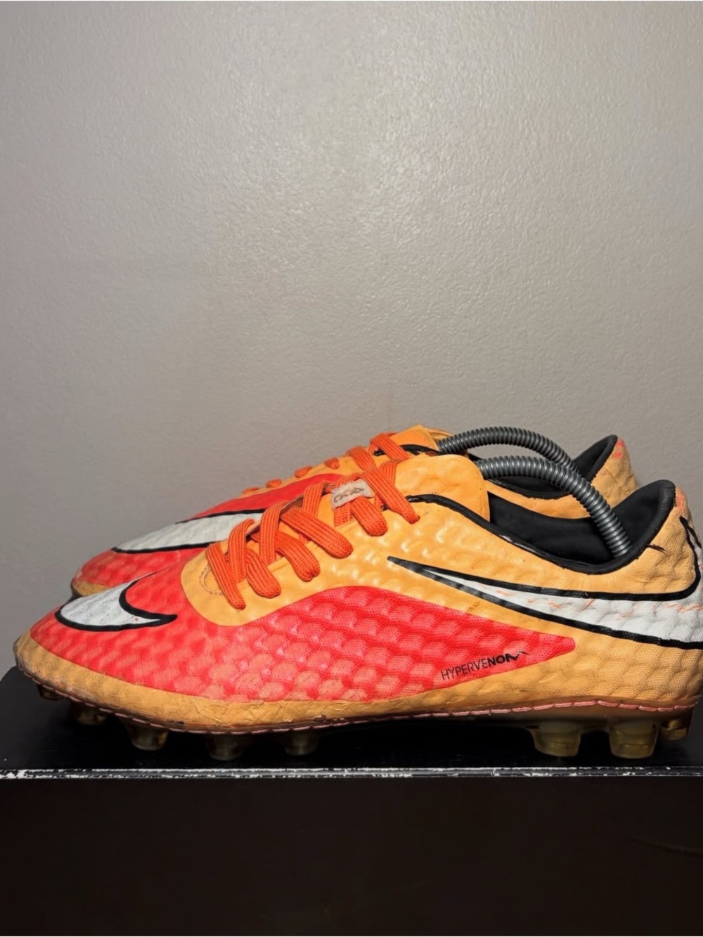 Nike Hypervenom Men's Soccer Cleats - Orange & Red